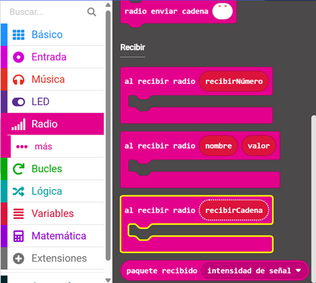 Radio Al recibir Cadena