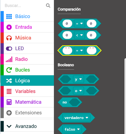 Bloque de Comparación