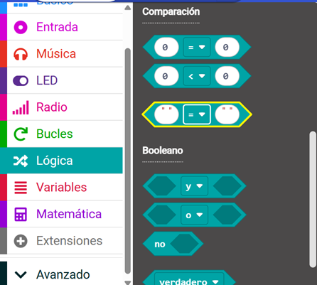 Comparación