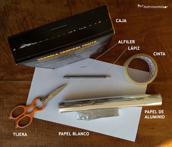 materiales a usar en esta actividad